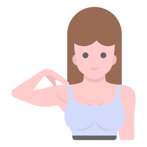 woman with strong shoulders